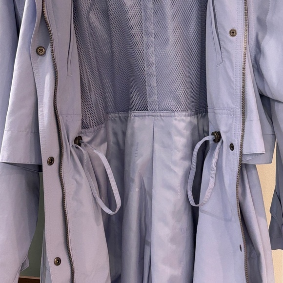 L. L. Bean Hooded Trench Raincoat - Lavender / Periwinkle Size M - Picture 8 of 11